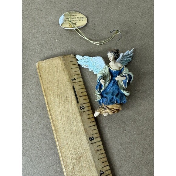 Thomas Kinkade Hawthorne Village Nativity Figures 2 Angel ornament LOVE JOY - Picture 5 of 7